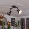 Tita Ceiling Light black, 2-light sources