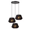 Lucide lights JESSICA pendant light black, 3-light sources