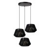 Lucide lights JESSICA pendant light black, 3-light sources