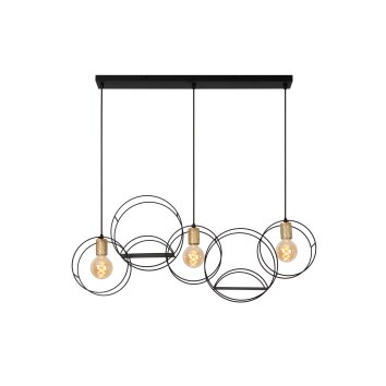 Lucide lights CIRCLE pendant light black, 3-light sources