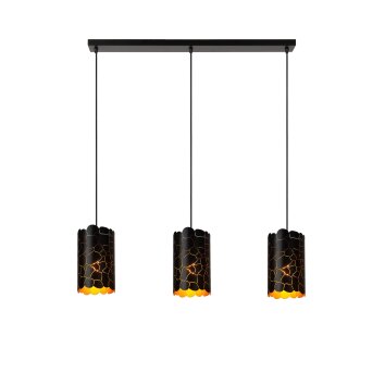 Lucide lights ALMELO pendant light black, 3-light sources