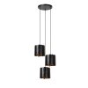 Lucide lights ALMELO pendant light black, 3-light sources