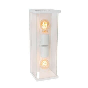 Lucide lights CLAIRE outdoor wall light white, 2-light sources