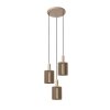 Lucide lights LAMBRES pendant light sand-coloured, 3-light sources