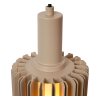 Lucide lights LAMBRES pendant light sand-coloured, 1-light source