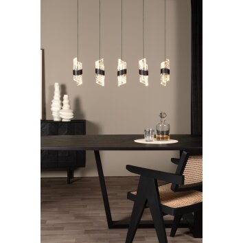 Lucide lights KLIGANDE pendant light LED black, 5-light sources