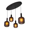 Lucide lights ELOISE pendant light black, 4-light sources