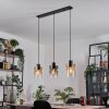 Hasvik hanging light, pendant light chrome, black, 3-light sources