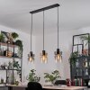 Hasvik hanging light, pendant light chrome, black, 3-light sources