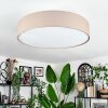 Foggia ceiling light matt nickel, 3-light sources