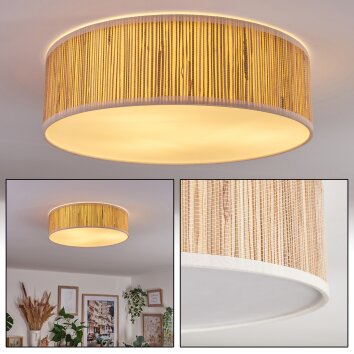 Antillo ceiling light beige, Ecru, white, 3-light sources