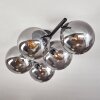 Gastor ceiling light, globe light Smoke-coloured, 5-light sources