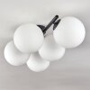 Gastor ceiling light, globe light white, 5-light sources