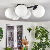 Gastor ceiling light, globe light white, 5-light sources