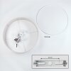 Foggia ceiling light matt nickel, 3-light sources