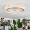 Benasal ceiling light, Ceiling fan light LED white, 1-light source, Remote control