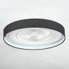 Benasal ceiling light, Ceiling fan light LED white, 1-light source, Remote control