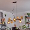 Gastor hanging light, globe light, pendant light Amber, 10-light sources