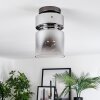 Hasvik ceiling light, ceiling spotlight chrome, smoke coloured, 1-light source