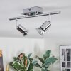 Ilaro ceiling light, ceiling spotlight chrome, 2-light sources