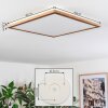 Antra ceiling light, Panel LED Wood like finish, white, 1-light source