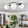 Gastor ceiling light, globe light white, 4-light sources