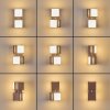 Swanek outdoor wall light, wall light LED rust-coloured, 2-light sources, Motion sensor