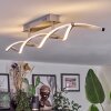 Imatro ceiling light LED matt nickel, silver, 2-light sources