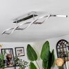 Imatro ceiling light LED matt nickel, silver, 2-light sources