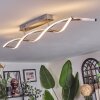 Imatro ceiling light LED matt nickel, silver, 2-light sources