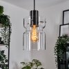 Hasvik hanging light, pendant light chrome, black, 1-light source