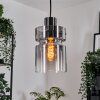 Hasvik hanging light, pendant light chrome, black, 1-light source