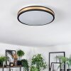 Kirtland ceiling light LED gold, black, 1-light source