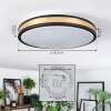 Kirtland ceiling light LED gold, black, 1-light source