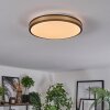 Kirtland ceiling light LED gold, black, 1-light source