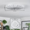 Vogorno ceiling light LED white, 1-light source