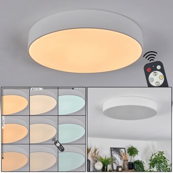 Diagonal ceiling light LED white, 1-light source, Remote control