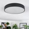 Diagonal ceiling light LED black, 1-light source, Remote control