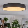 Diagonal ceiling light LED black, 1-light source, Remote control