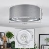 Carel ceiling light, ceiling spotlight LED white, 1-light source