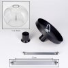 Apedo ceiling light, globe light clear, 1-light source