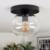 Apedo ceiling light, globe light clear, 1-light source