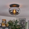 Apedo ceiling light, globe light Smoke-coloured, 1-light source