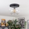 Apedo ceiling light, globe light clear, 1-light source