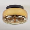 Boza ceiling light, globe light gold, clear, 1-light source