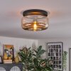 Boza ceiling light, globe light Amber, 1-light source