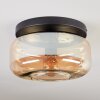 Boza ceiling light, globe light Amber, 1-light source