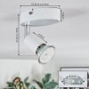 Gjedso ceiling light, ceiling spotlight LED white, 1-light source