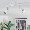 Gjedso ceiling light, ceiling spotlight LED chrome, white, 2-light sources