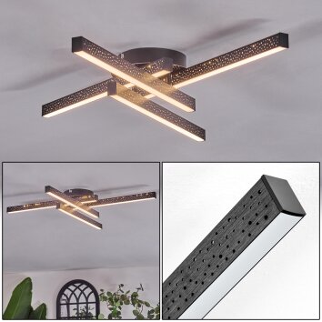 Arlan ceiling light LED black, 1-light source